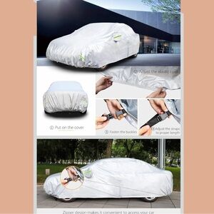 CAR COVER - Amazon Basics Silver Weatherproof For Cars 160” (406 cm) (NIB)